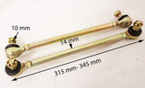 TR008 SET OF 315MM TRACK RODS COMPLETE WITH ENDS FOR / 150CC / 200CC 250CC QUAD - Orange Imports - 1