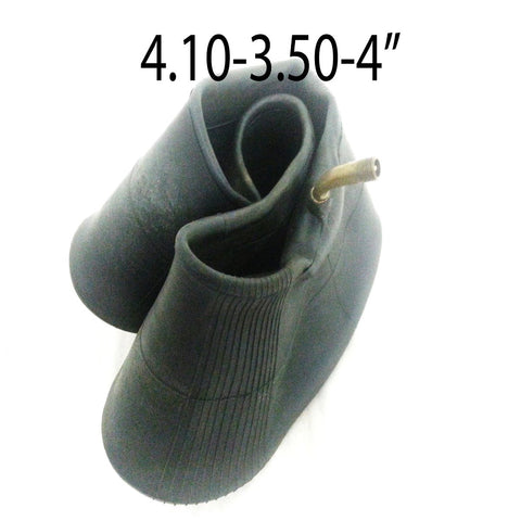 TYI19 INNER TUBE 4.10/3.50-4 ANGLED FOR 49CC MINI QUAD / WHEEL BARROW / SACK / TRUCK