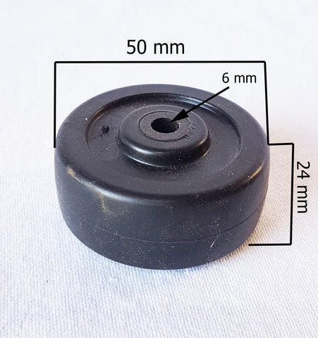 WHH26 RUBBER ANTI TIP WHEEL FOR MOBILITY SCOOTER ST098