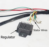 WIRSET01 WIRING AND PARTS FOR 110CC 125CC QUAD LOOM, CDI, RELAY, REGULATOR,