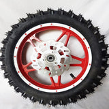 WMD05 RED FRONT 10" WHEEL 49CC MINI DIRT BIKE RIM WITH TYRE AND DISC