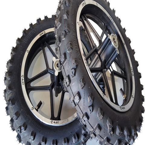 WMD13 SET OF FRONT / REAR 10" 2.50-10 49CC MINI DIRT BIKE COMPLETE WHEELS