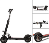 Electric E Scooter 500w 48v 13Ah Lithium Battery 10" Wheels 150KG Track Commuter 26 Miles