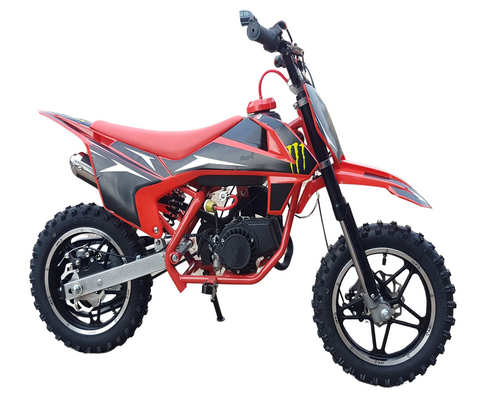 DB49 1 RED NEW STYLE KIDS 49CC 2 STROKE MINI DIRT BIKE WITH 10