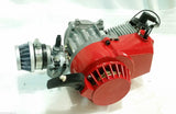 ENG22 ENGINE & CARB AIR FILTER HEAD RED PULL START FOR 49CC MINI MOTO / MINI QUAD BIKE - Orange Imports - 1