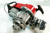 ENG22 ENGINE & CARB AIR FILTER HEAD RED PULL START FOR 49CC MINI MOTO / MINI QUAD BIKE - Orange Imports - 2