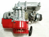 ENG30 COMPLETE ENGINE WITH TRANSFER BOX, RED PULL START FOR 49CC MINI DIRT BIKE - Orange Imports - 4