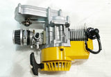 ENG32 COMPLETE ENGINE TRANSFER BOX YELLOW PULL START FOR 49CC MINI DIRT BIKE - Orange Imports - 2